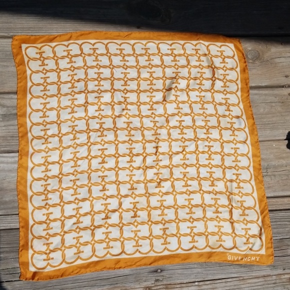 Givenchy Accessories - 1960 Vintage Givenchy rolled hem silk scarf